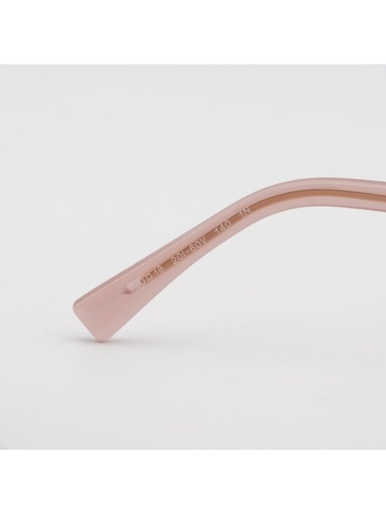 Miu Miu MU04ZS 20I60V Sunglasses Opaline Pink Oval Frame, Pink Lenses